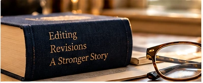 Editorial books and reading glasses